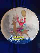 Special hand-painted boutique Wenwang God Drum Two God Drum Dance Sacrifice Hand Grab Drum