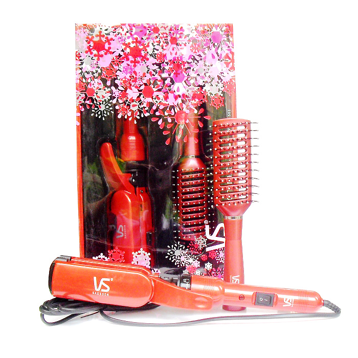 Sassoon hair curlers Authentic Sha Xuan hair straighteners Roll straight dual-use + ventilation hair comb Gift box