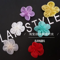 Clothing accessories level three-dimensional organza flower diy handmade clothes decoration accessories patch embroidery flower pieces