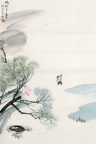 Art micro-spray He Haixia Yangliu Qingqing Who People 30x45cm