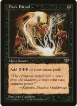5 dogs tcg]Magic Card English dark ritual nm mirage dark ritual