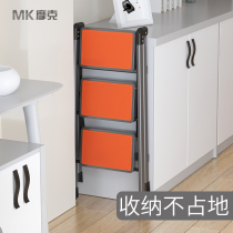 Home Step Step Ladder Indoor Small Light Foldable Telescopic Two-Use Aluminium Alloy Safety Herringbone Ladders