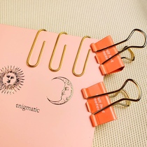 Paper clip long tail clip set creative paper clip clip high value stationery products color paper clip leak