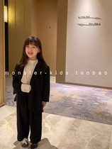 monster Little monster Homemade 21 New Autumn Stars Private Suit Two Color Heavy Industry Top Straight Pants