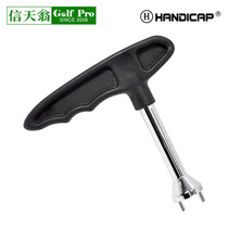 Golf accessories Metal rod turn shoe handle golf turn shoe tool Shoe nail mover