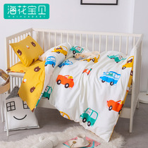 Kindergarten quilt three-piece set of children cotton quilt cover crib baby nap bedding six sets of bedding