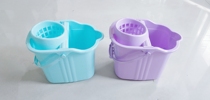 Thickened plastic mop bucket hand press mop bucket with pulley mop dry bucket round head mop
