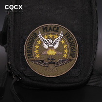 Peace Friendship Medal Army fan magic sticker badge Badge Clothing Embroidered Backpack with Outdoor Magic Sticker Breast badge
