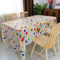 Childrens birthday disposable tablecloth kindergarten school party party decoration scene layout rectangular tablecloth