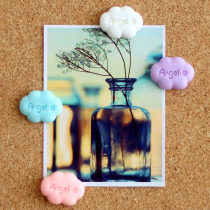 Cartoon colorful cloud pushpins cute creative Cork diy decorative art nails felt studs