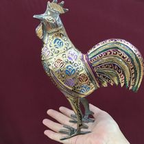 Chicken copper chicken ornament Zodiac gift Birthday gift Pakistani bronze