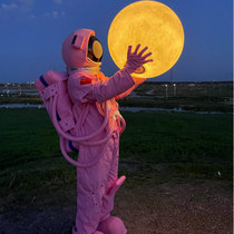 Travel space suit helmet Adult cartoon doll costume Astronaut inflatable spacesuit Space suit Childrens headgear