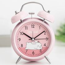 Night light integrated clock student alarm clock 2020 new desktop child girl princess minimalist alarm big sound
