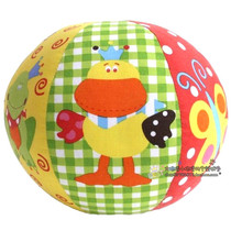 Dutch DUSHI super soft embroidery rattle cloth ball hand grabbing rattle cloth ball exercises hearing and grasping ability