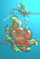 Rose carved figure jdp carving figure relief picture jade carving peony butterfly flower blossomed rich flowers and birds national color