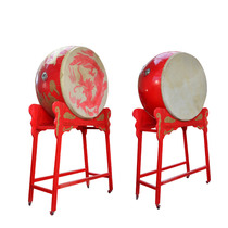 24 inch 1 meter drum vertical drum Dragon drum vertical war drum Solid wood cowhide drum Temple drum Chinese drum Weifeng Gong drum