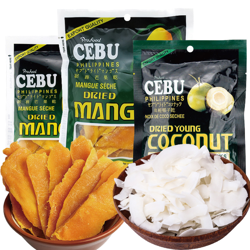 休闲零食CEBU宿务芒果干椰子干果脯蜜饯宿雾特产菲律宾进口