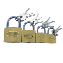 Imitation copper lock padlock pin golden drawer door lock 25 32 38 50mm brand variety