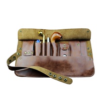 Multi-bucket large-capacity handmade leather cigarette bucket bag cowhide cigarette bag cigarette bag can hold cigarette lighter