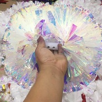 Colorful la la laser handle dance aerobics flower ball cheerleader hand flower children props colorful hand flower