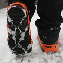 Desert 10 Teeth Non-slip Chain Ice Grip Nail Slip Grip Professional Mountaineering Shoes Snow Ground Non-slip Ice Claw Rubber Snow Furniture Shoe Cover