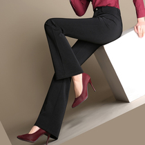 Summer micro flared pants womens high waist thin flared pants 2021 new slim fit all-match pants professional suit pants