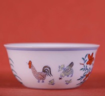 Jue Kiln imitating Ming Doucai Chicken Carry Cup Single Cup (Hua Yixuan)