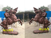 Hot-selling spot Napoleon sculpture FRP riding man sculpture general warrior sculpture park community ornaments