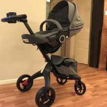British Douxbebe multi-baby stroller high landscape can sit in a reversible child stroller folding baby car