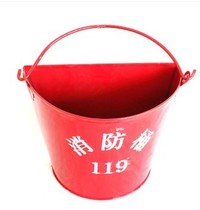 Thickened fire yellow sand bucket Fire bucket Fire equipment fire fighting tools Gas station special bucket