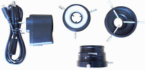 Integrated USB interface metal lamp holder small inner diameter LED light source microscope LED light