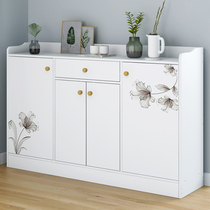 Shoe cabinet Household door large capacity wooden entrance cabinet Economic balcony locker storage multi-layer door small shoe rack