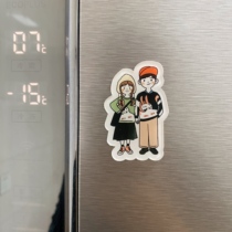 Refrigerator sticker customization | Private photo diy acrylic cartoon magnet sticker creative couple Christmas birthday gift