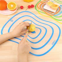 5 large matte sorting cutting board plastic cutting fruit household non-slip sheet transparent cutting board chopping board