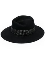 MAISON MICHEL rivet wide-brimmed hat 2022 autumn and winter luxury women