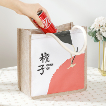 Cute ins Bento bag handbag to work lunch box bag large capacity Japanese with rice lunch bag canvas bag