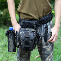 Leg Bag Mens new camouflage tactical bag large capacity shoulder shoulder bag outdoor large running bag Kettle Japanese tooling bag