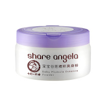 October angel Little angel baby talcum powder Newborn baby four seasons prickly heat powder Children talc-free powder