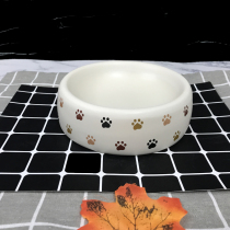 Ceramic pet food set cat bowl dog bowl cat bowl Cat Basin Dog Basin Garfield ceramic bowl water food bowl pet supplies Pet Bowl