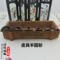 Semi-circular Chong-Zi leather belt washing tail-cutting chamfer semi-circular cutting DIY hand-made leather punching tool