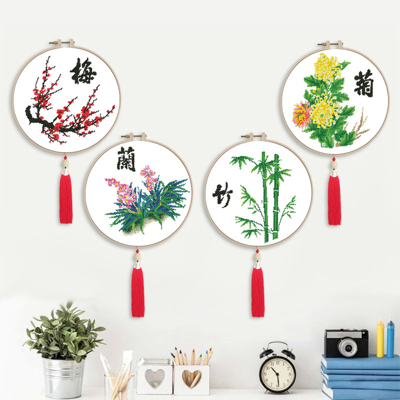 梅兰竹菊刺绣-梅兰竹菊刺绣促销价格、梅兰竹菊刺绣品牌- 淘宝