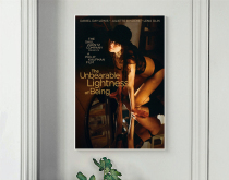 The unbearable light of love in Prague's life 1988 Philip Kaufman printed poster