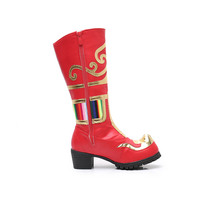 Custom-made Tibetan boots hidden shoes high-heeled ladies song ethnic dance shoes Tibetan horse boots Tibetan dance boots
