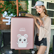 Luggage womens trolley case custom cartoon cute suitcase 20 inch student 24 inch fashion password suitcase man 26