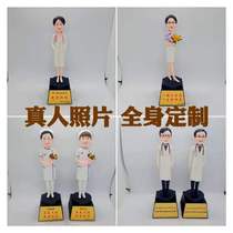 Send a doctor 819 Physician Professor Nurse Festival Xiaolian Model Customized Handmade Pottery Self-made Human Dolls