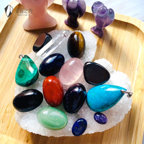 About seven-color stone natural amethyst 7 obsidian yoga green eastern tomb chakra meditation stone chakra