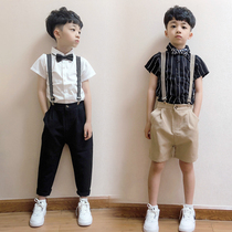 Boy flower boy gown suit 2022 summer and autumn elementary school students 61 host walking show handsome birthday children play out