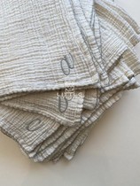 Little Home spot Danish Konges Slojd FW21 newborn baby organic cotton letter scarf