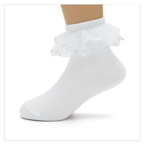 Girls and girls white lace socks competition dance socks anti-wear foot practice socks single buy no hair plus dance shoes