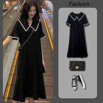 Maternity dress summer dress large size 200 catty loose medium and long summer thin fashion top summer skirt
